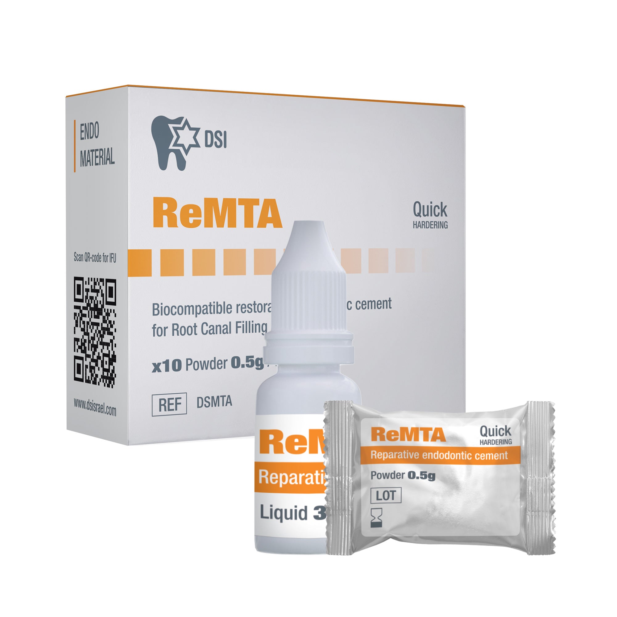 DSI ReMTA Biocompatible Cement For Root Canal Filling & Repair 5g + 3ml