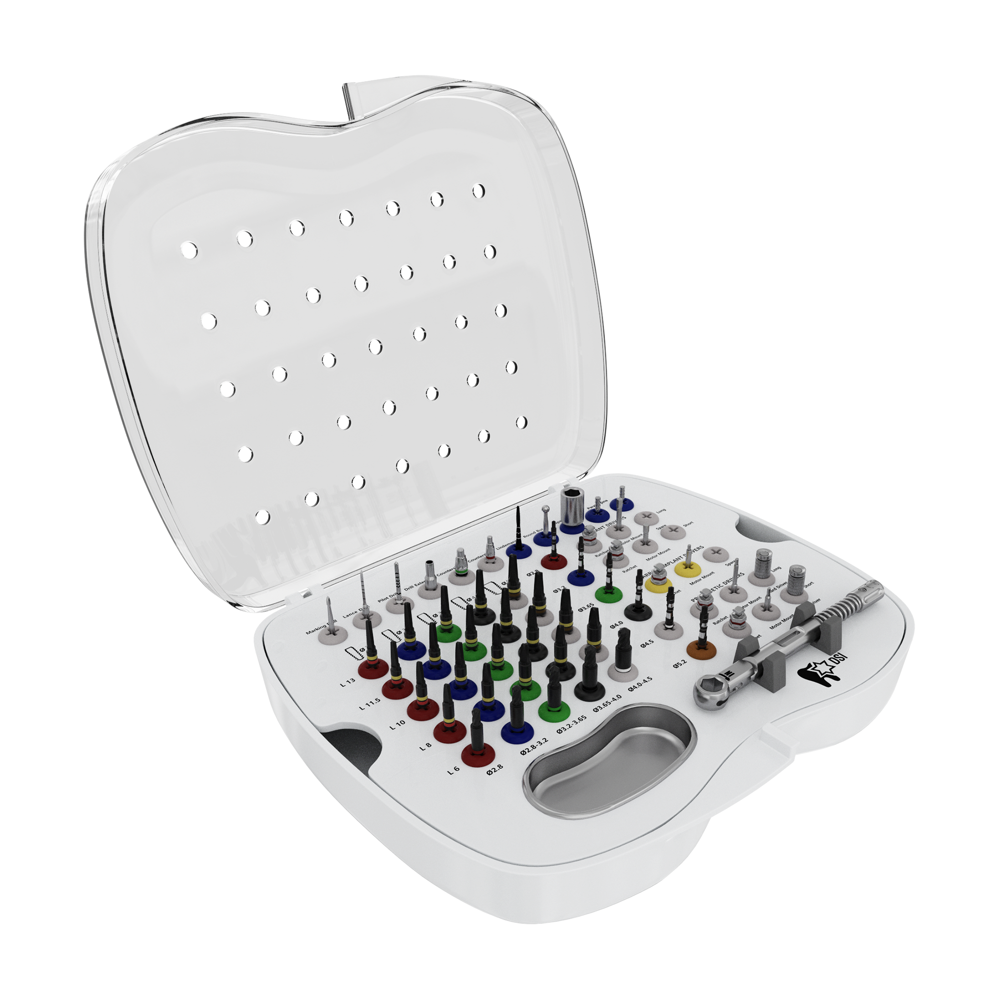 DSI SK006 Conical Drills Surgical Kit For Advanced Implant Maxillo-fascial Treatment