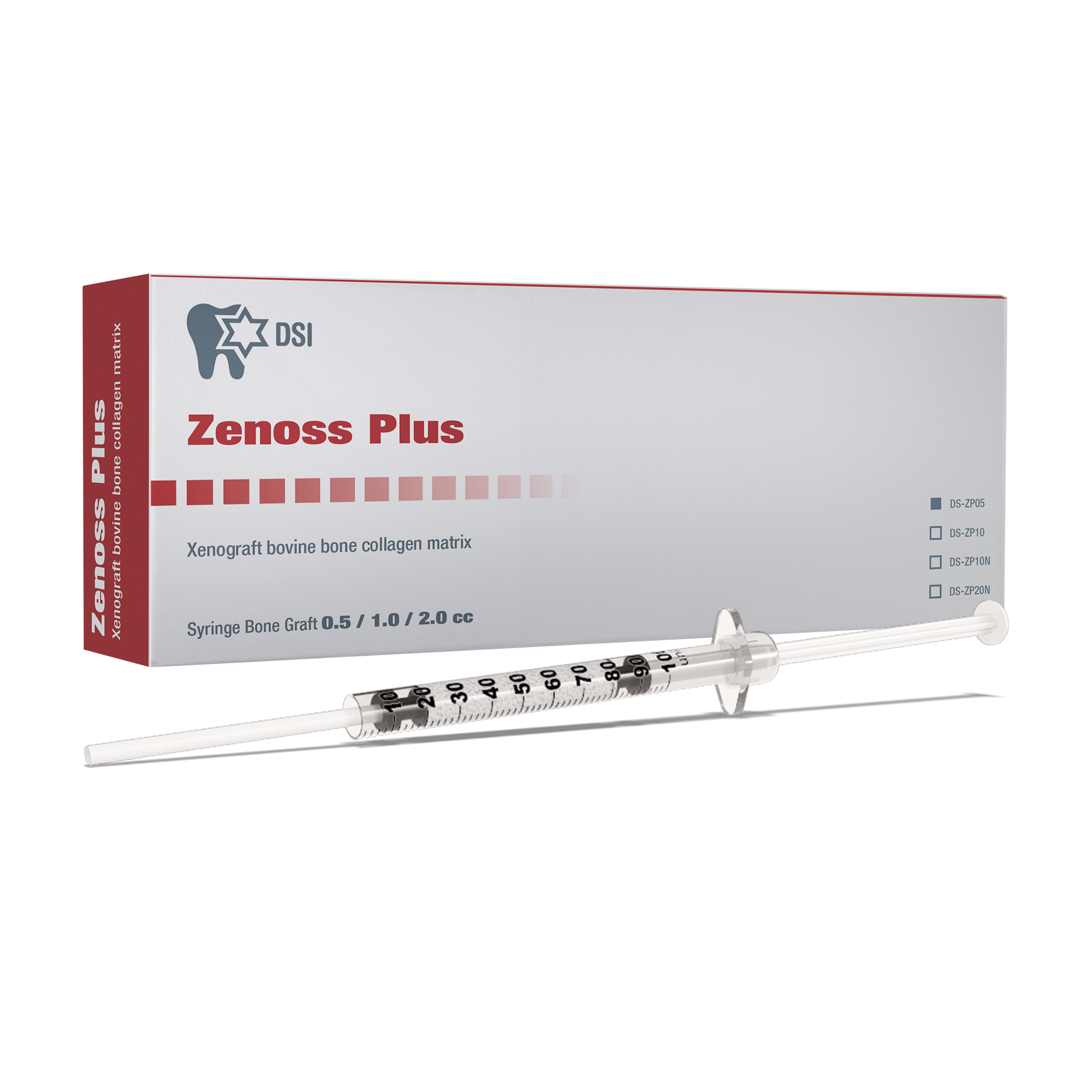 DSI Zenoss Bovine Natural Bone Graft Cortical-Cancellous Mix In Syringe