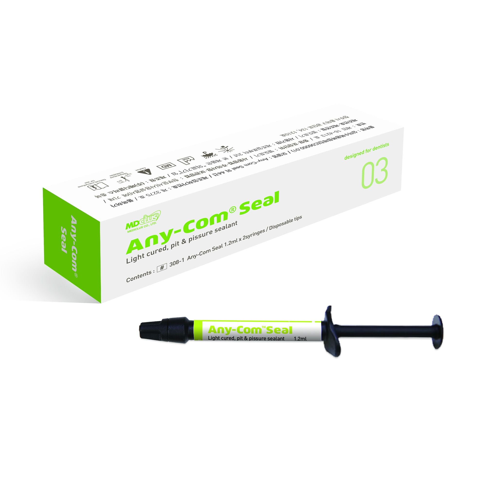 MEDICLUS Any-Com® Seal Pit & Fissure Sealant 2x1.2g