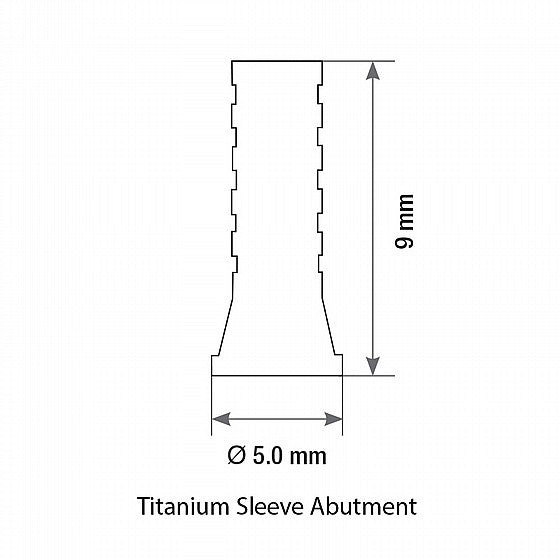 DSI Titanium Sleeve Abutment For Next Gen Multi-Unit M1.7