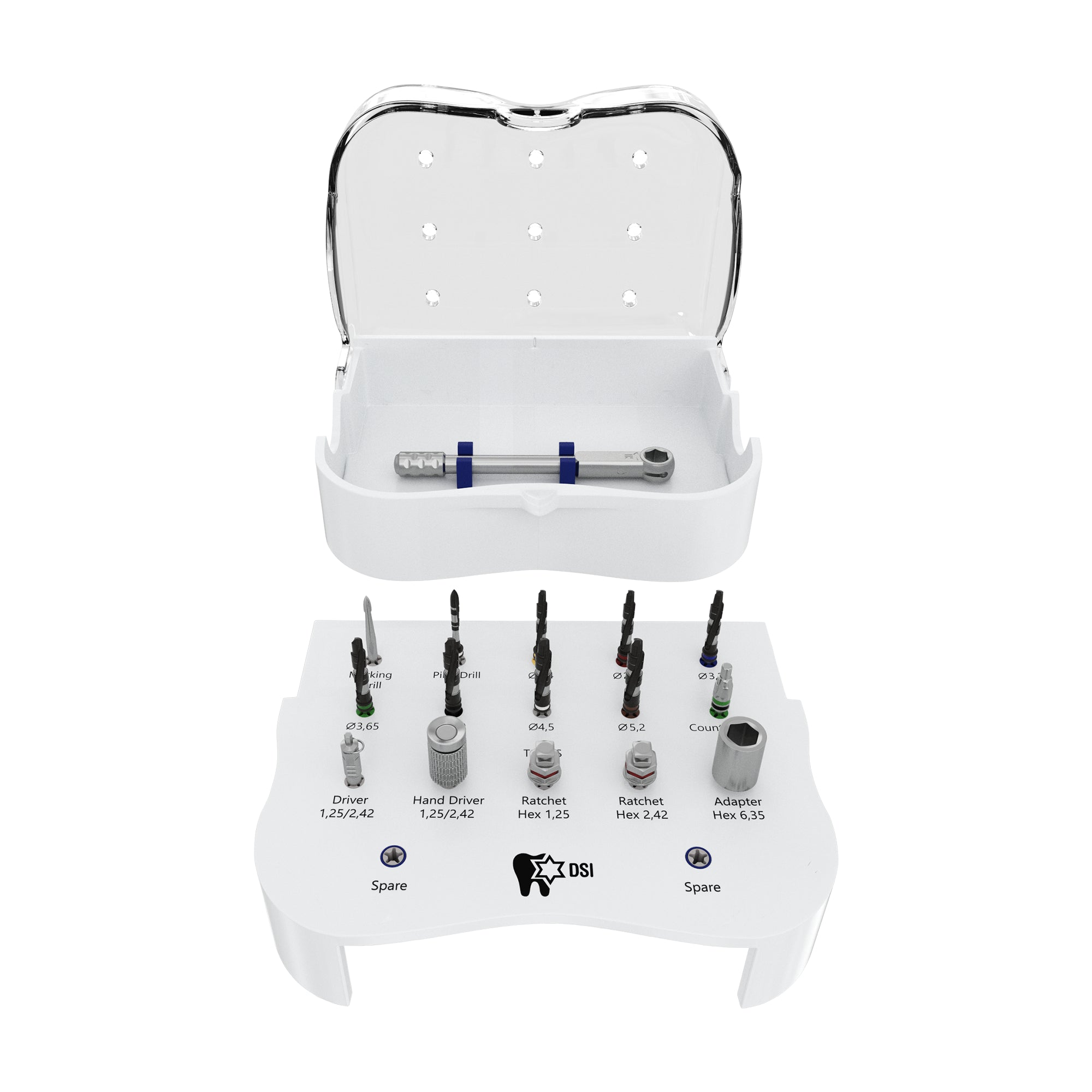 DSI SK001 New Stepped Drills Surgical Kit For Implant Placement