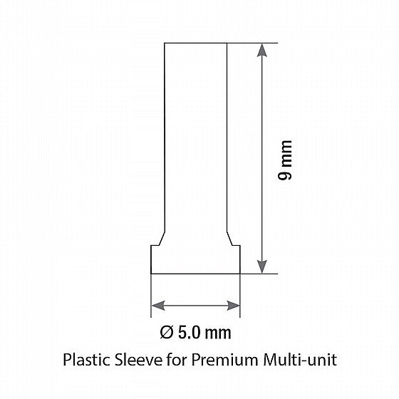 DSI Castable Sleeve Abutment For Premium Multi-Unit M1.6