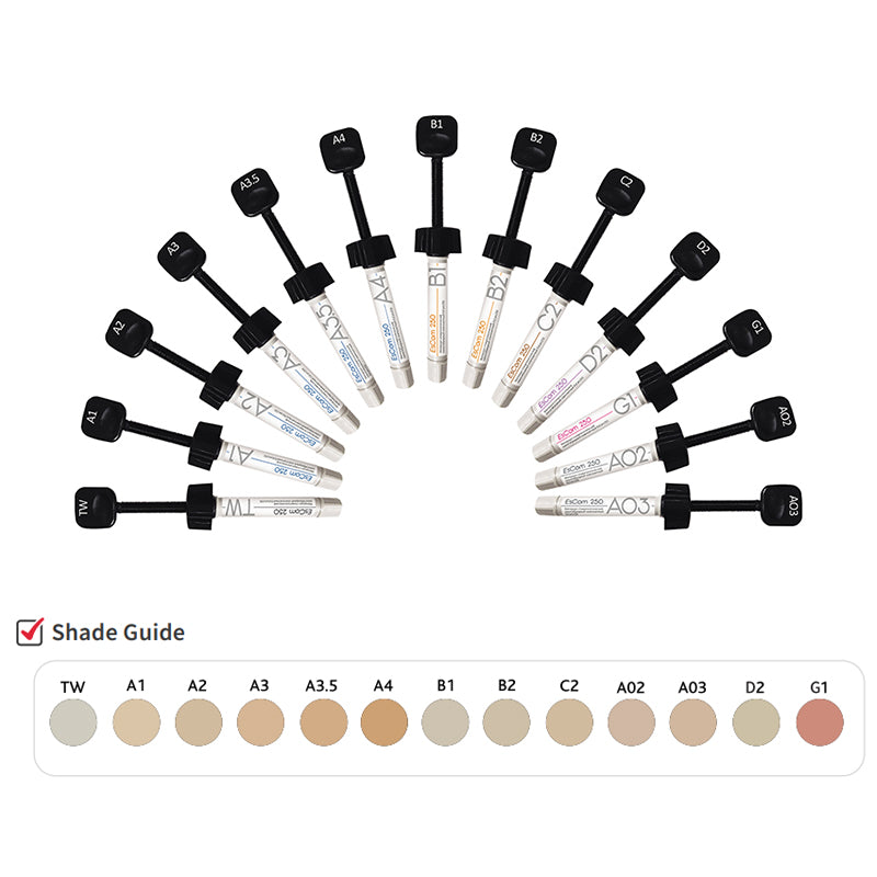 Spident EsCom250 Light-cured restorative hybrid composite resin 4g