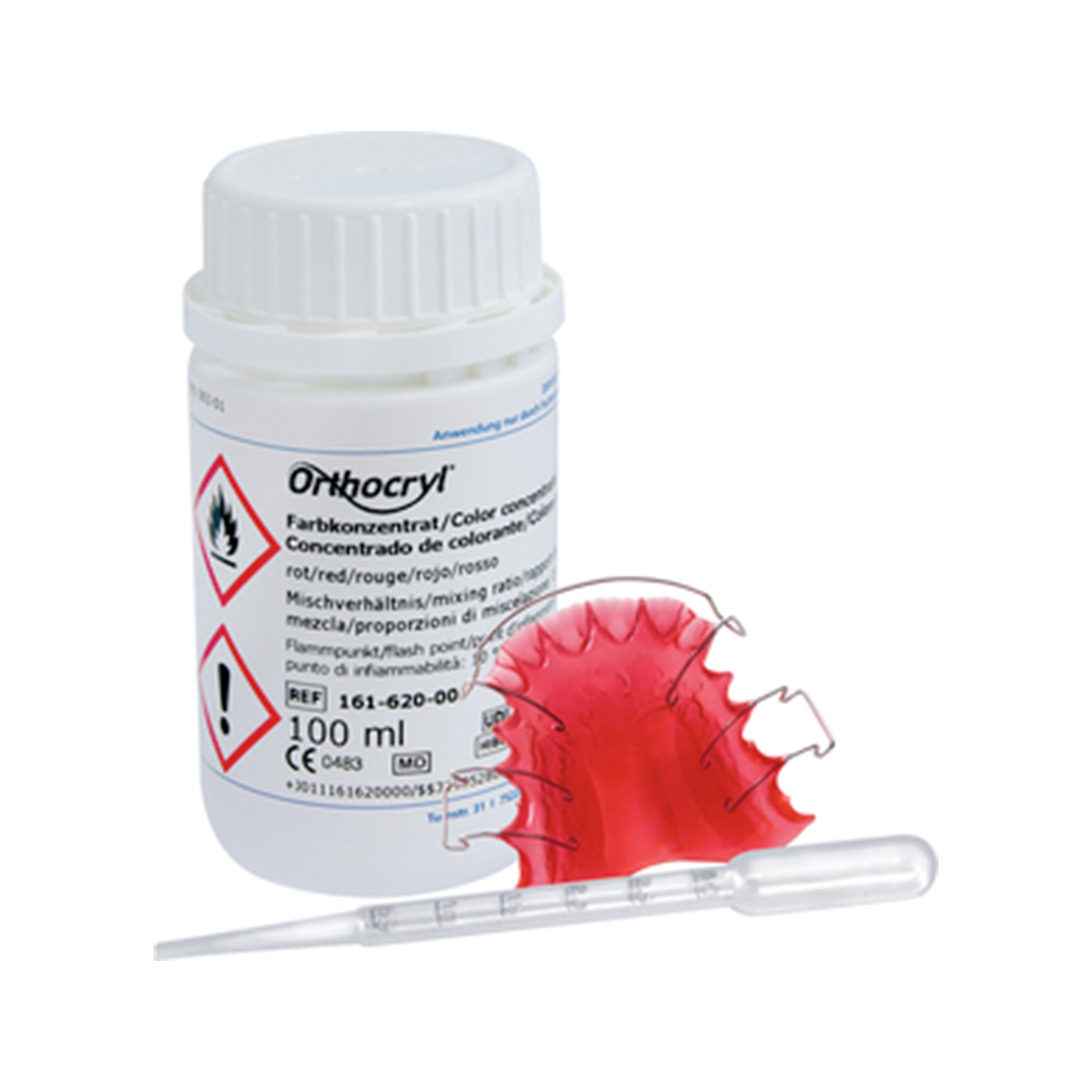 Orthocryl® Color Concentrate 100ml Red, Dentaurum