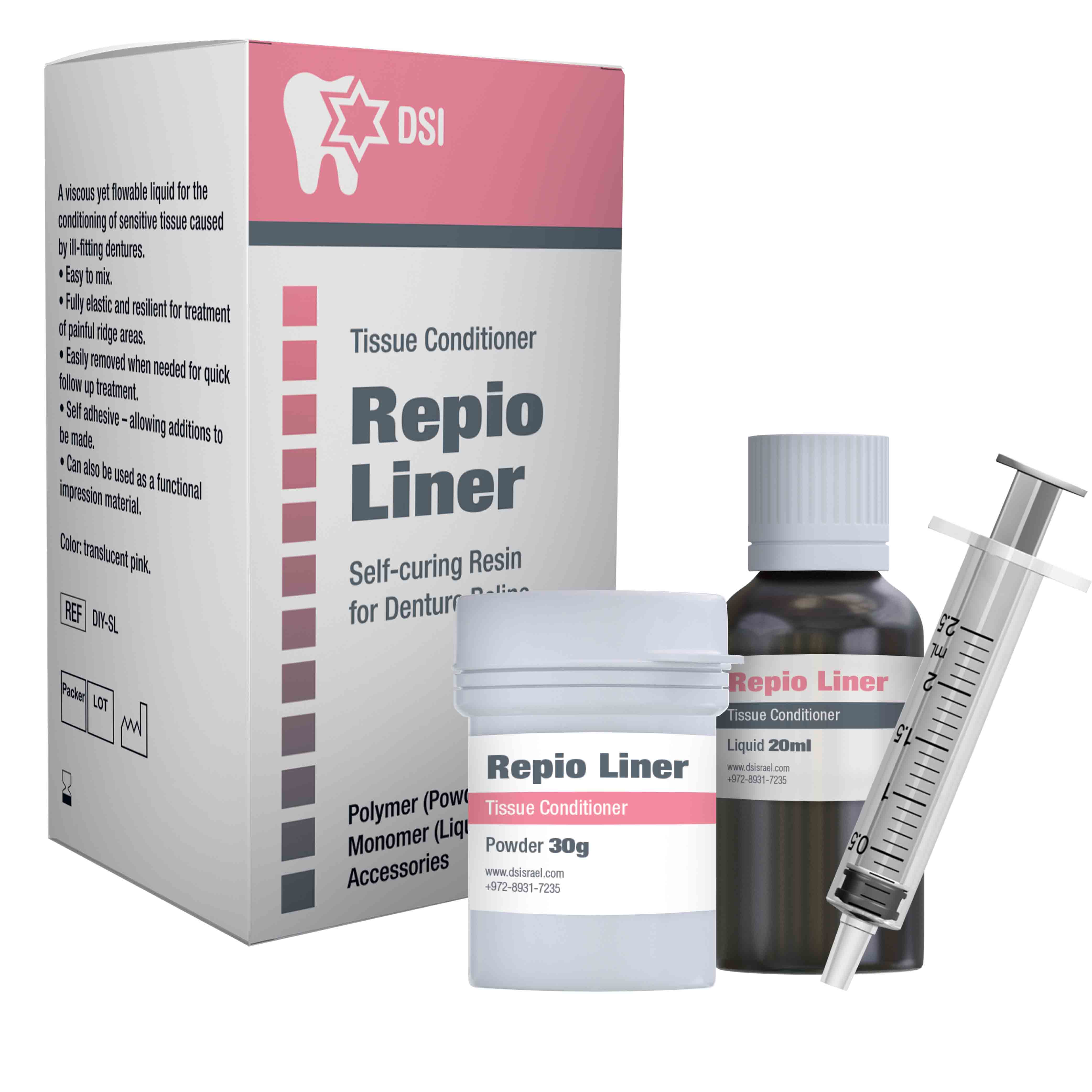DSI DYI Repio Liner Self-Curing Resin for Denture Reline