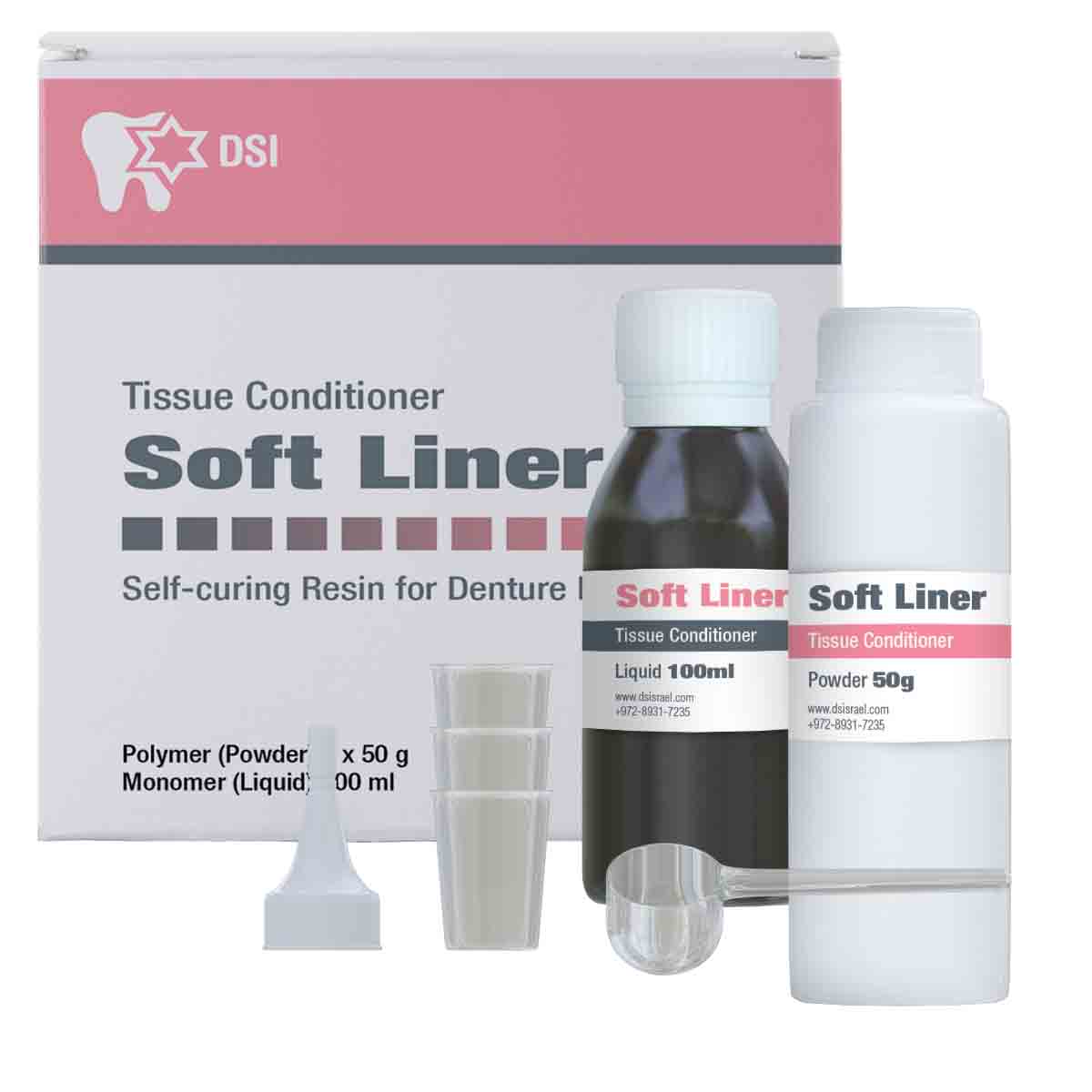 DSI Soft Liner Self-Curing Resin for Denture Reline