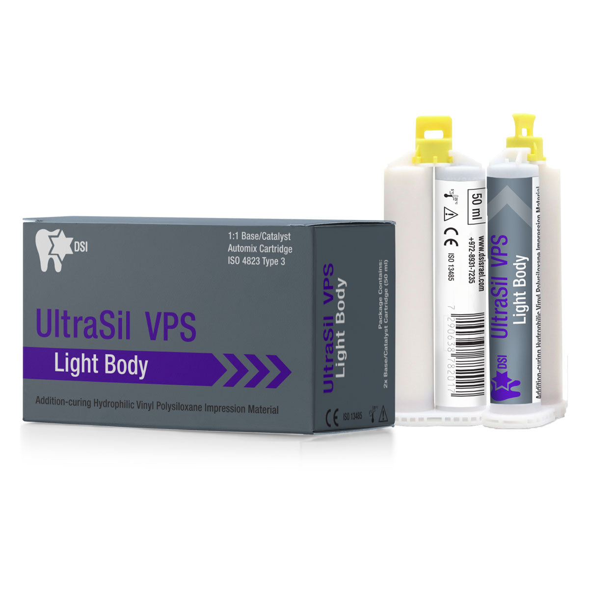 DSI UltraSil Light Body Wash Correction Impression VPS Material 2x50ml