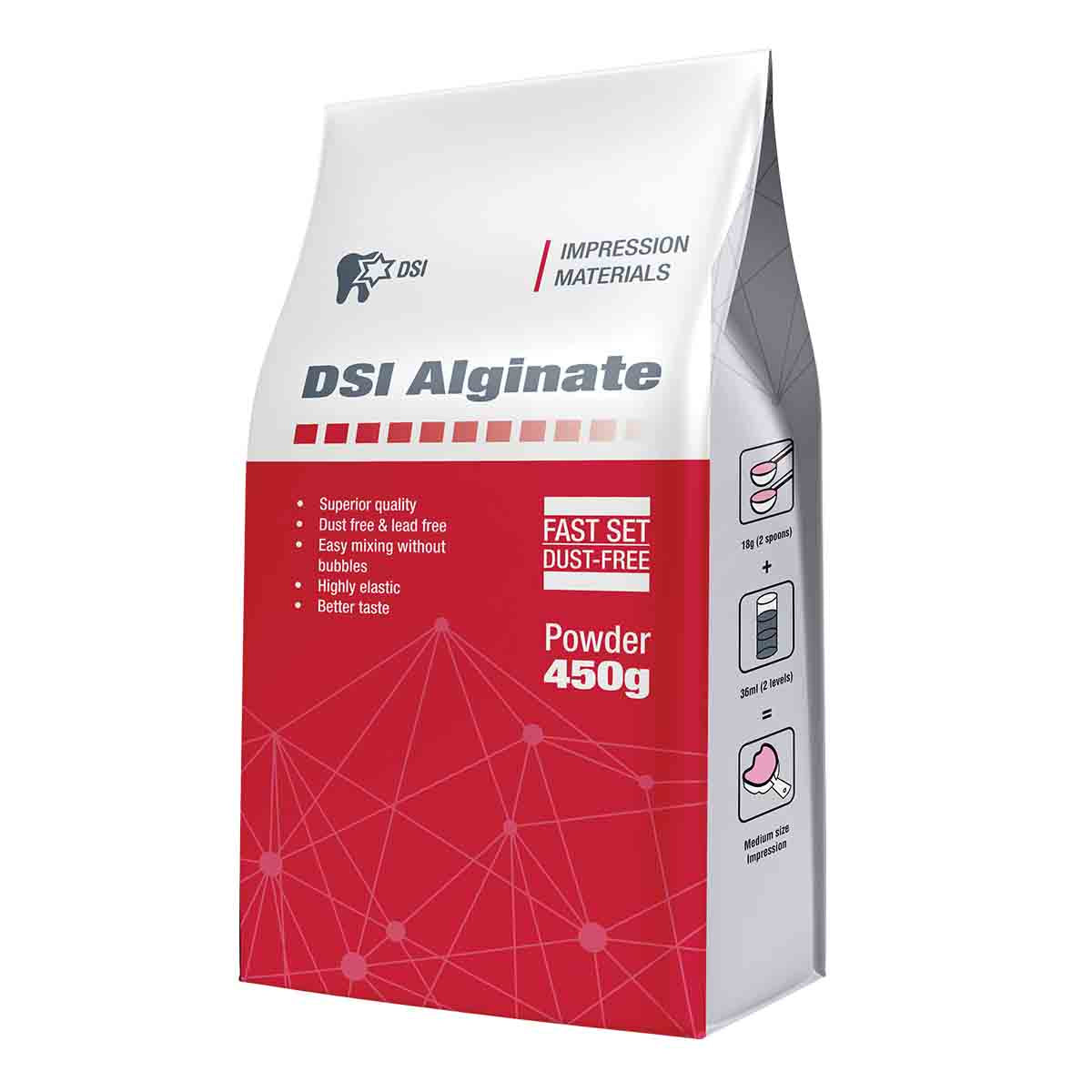 DSI Alginate Impression Material Fast-setting 450g 1lbs